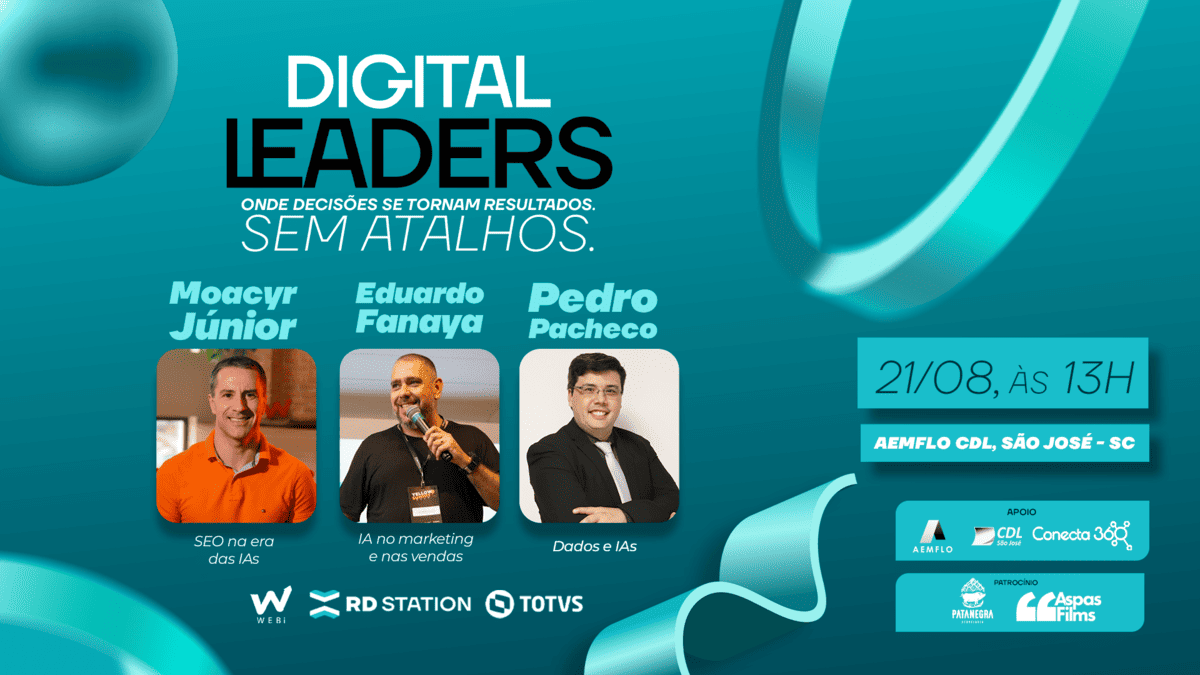 Digital Leaders Sul 2025: Agência WEBi explora o impacto da IA e do SEO nas estratégias digitais